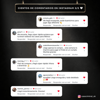 HOY 4X1 EN JUEGOS DE INVESTIGACIÓN: 3 CASOS REALES + 7 MINI CASOS EXPRESS🎁